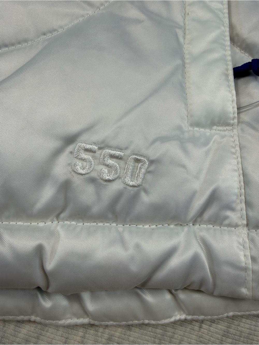NWT The North Face Aconcagua 550 Goose Down Puffer Vest Women’s Large White Blue - Picture 5 of 13